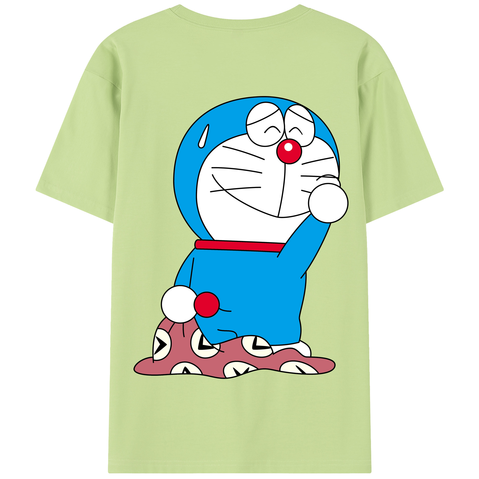 （画像用） ドラえもん Doraemon 綿100％半袖Tシャツ（背面プリント）